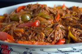 Ropa Vieja (Shredded Flank Steak Stew)