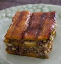 Pinon o Pastelon de Platano Maduro (Sweet Plantain Meat Pie)